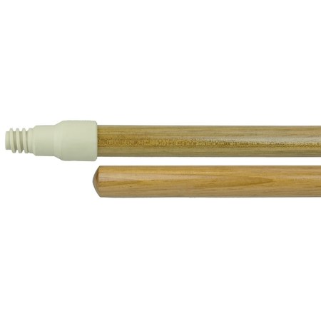 WEILER 60" Hardwood Handle, Perma-Flex Plastic Tip, 15/16" Diameter 44301